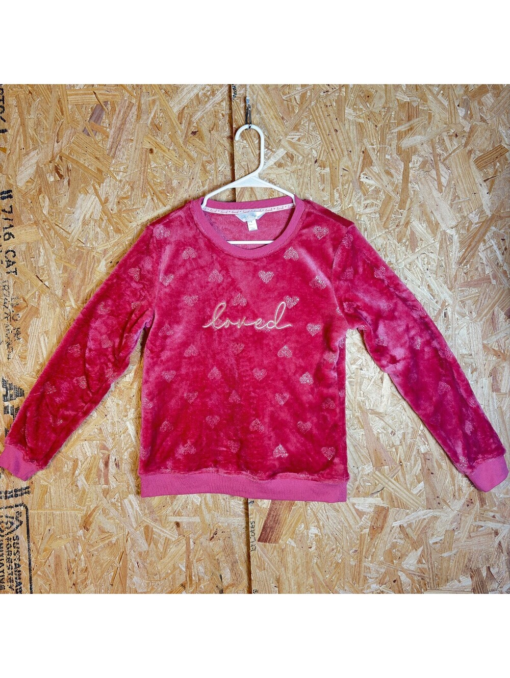 Pink Loved Plush Sweatshirt